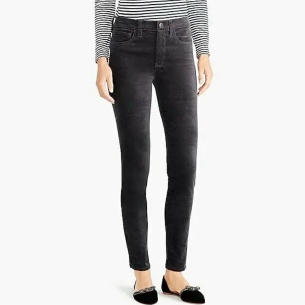 J. Crew Mercantile Gray Velvet Skinny Pants